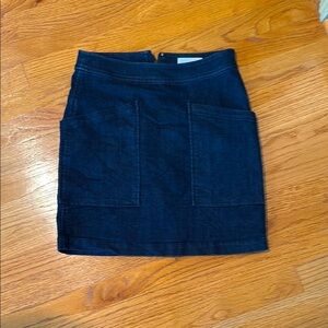 LOFT denim mini skirt